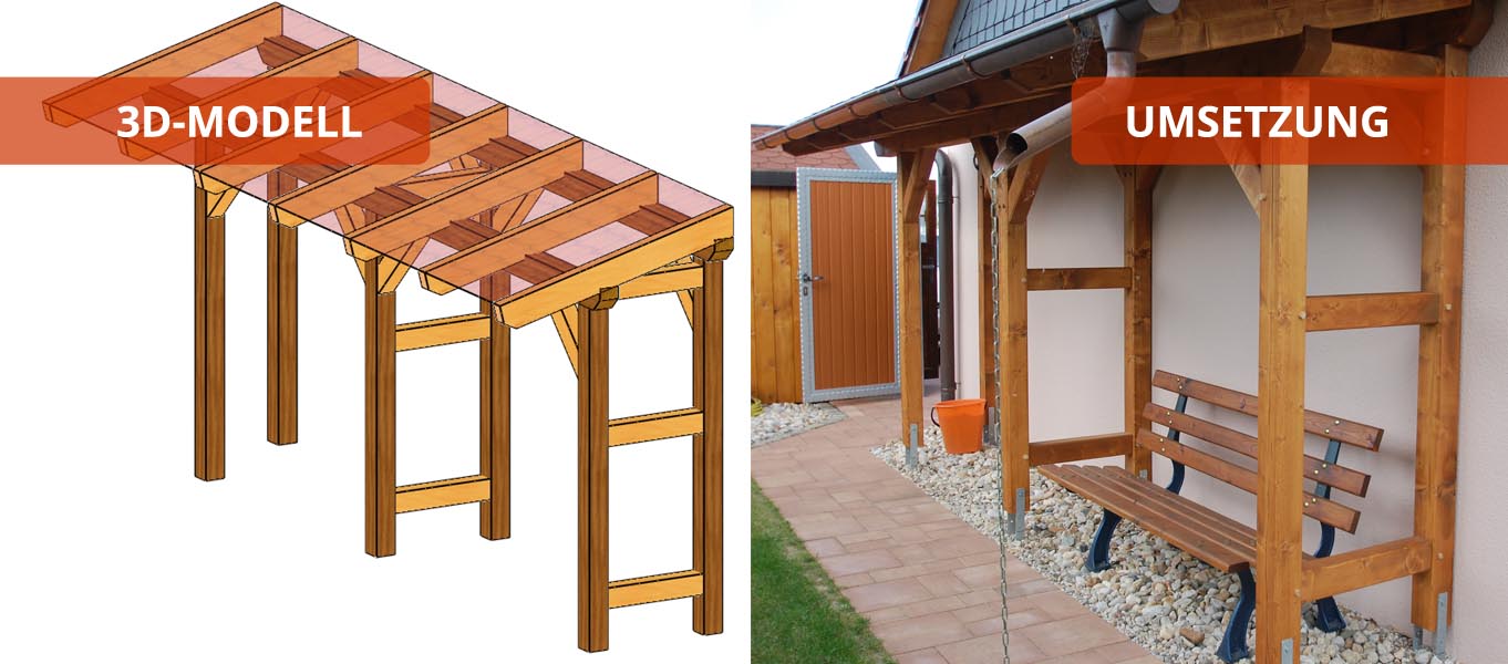 Terrassendach - Holzbausätze individuell und zum selber aufbauen Terrassendach - Holzbausätze individuell und zum selber aufbauen