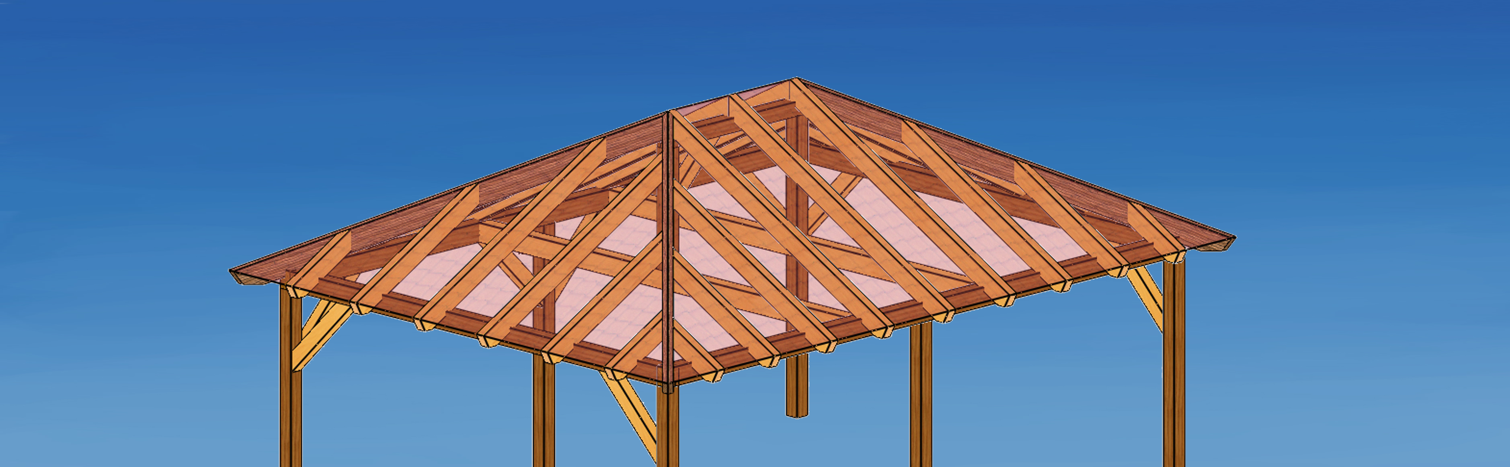 Carport-Zeichnung - Holzbausätze individuell und zum selber aufbauen Carport-Zeichnung - Holzbausätze individuell und zum selber aufbauen
